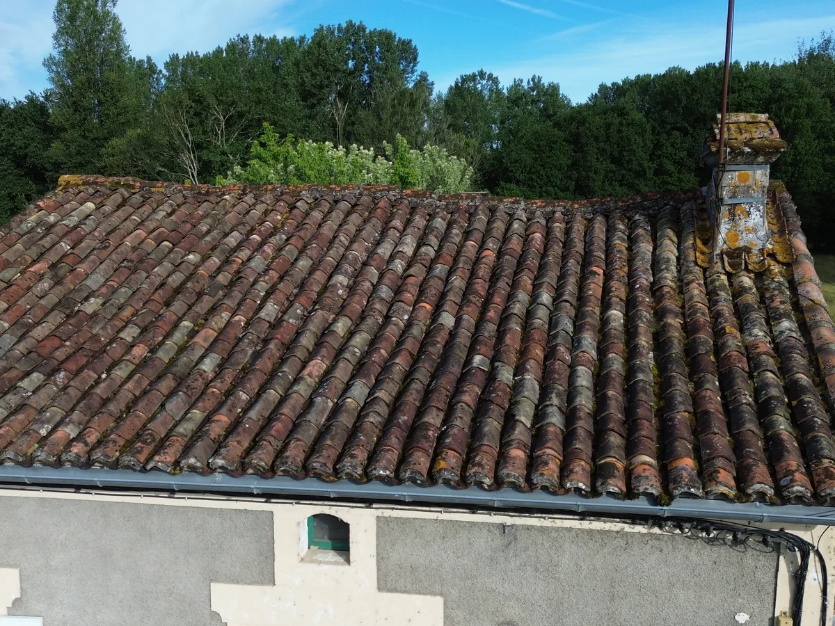 Couverture ancienne avant rénovation