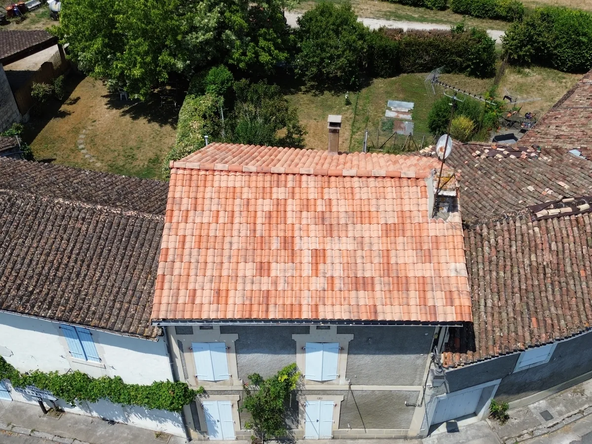 Couverture en tuiles après rénovation